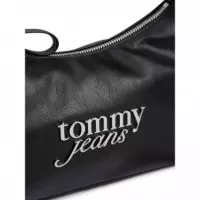 TJW BOLD SCRIPT SHOULDER BAG BLACK
