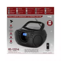 SAMI Radio Cassette CD Portatil Grabador Boombox RS-12214 Bluetooth,usb con Mando