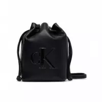 BOLD CK MINI BUCKET CROSSBODY BLACK