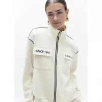 Sudadera Blanca Cuello Alto de LOLA CASADEMUNT