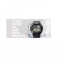 CASIO Coleccion WS-1700H-1AVEF Reloj Digital Negro,fase Lunar,indicador de Mareas,cronometro,alarma