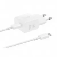 SAMSUNG Cargador de Pared Usb-c Blanco  Maximo 25W Gan con Cable