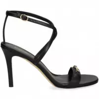 SANDALIA ESLABON PIEL NEGRO