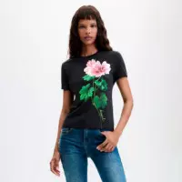 Camiseta Estampada Flores  DESIGUAL