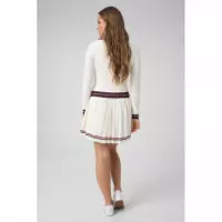 Marilyn Ls Vn Swtr Salt White  GUESS