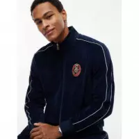 GIFT CREST REG VELOUR TRACK TOP CARBON N