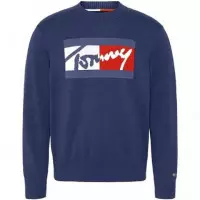 Tjm Branded Sweater Twilight Navy  TOMMY JEANS