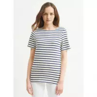 Camisetas Hombre Camiseta Unisex SAINT JAMES Levant Ecru Marine