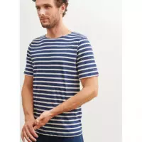 Camisetas Hombre Camiseta Unisex SAINT JAMES Levant Marine Ecru