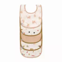 Pack Ahorro Babero Impermeable 5 Piezas Naranja Hot  LÄSSIG 4 KIDS BY OLMITOS