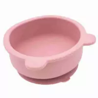 Vajilla 7 Pzas Silicona Infantil Bebé Pink  OLMITOS