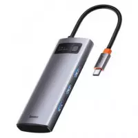 BASEUS Hub 5 en 1 USB Tipo C/m a 3XUSB 3.0/HDMI/USB-C Pd CAHUB-CX0G