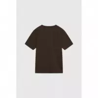 Camisetas Hombre Camiseta Double a By WOOD WOOD Ace Bagde Black Coffee