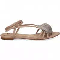 Sandalia Flor Strass Rosa  LOLA CRUZ
