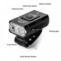 Kit Luz Led USB Delantero 1000 Lumenes Trasero 160 Lumenes  VARIAS