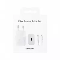 SAMSUNG Fast Charger 25W  Usb-c + Cable Blanco (EP-T2510)