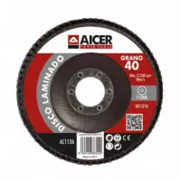 Disco Laminado 115MM Grano 40 AICER