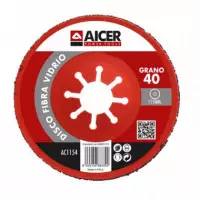 Disco Fibra de Vidrio 115MM Grano 40 AICER