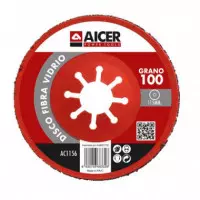 Disco Fibra de Vidrio 115MM Grano 100 AICER