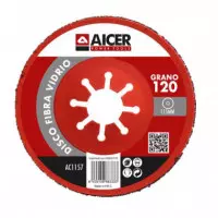 Disco Fibra de Vidrio 115MM Grano 120 AICER