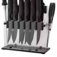 Cuchillos Set 13 con Taco Transparente LARRYHOUSE