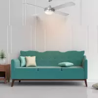 Ventilador de Techo Plata con Luz 4 Aspas 152 Cm LARRYHOUSE