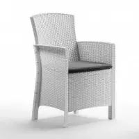 Set de Jardin 2 Sillones + Mesa Serie Lido Terrace White BICA