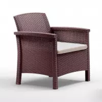 Set de Jardin 2 Sillones + Mesa Serie Venezia Terrace Brown BICA