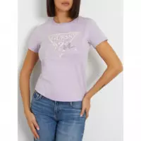 Ss Cn Icon Tee New Light Lilac  GUESS