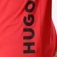 Camiseta HUGO Logo Vertical Roja