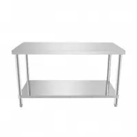 Mesa de Trabajo Inoxidable LARRYHOUSE 150X70X85 Cm