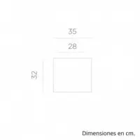 Macetero Narciso 35 Cm Color Blanco Essentials®  ESSENTIALS