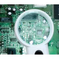 Lupa de Mano con Luz Led y Uv 2.5X y 6X  PROSKIT