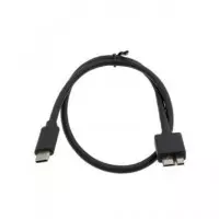 EUROCONNEX Cable USB Micro USB 3.0 Ancho a Tipo C 0.6MTRS 3893C