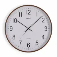 Reloj Pared Madera Oscura 50CM  PÉREZ ÁVILA